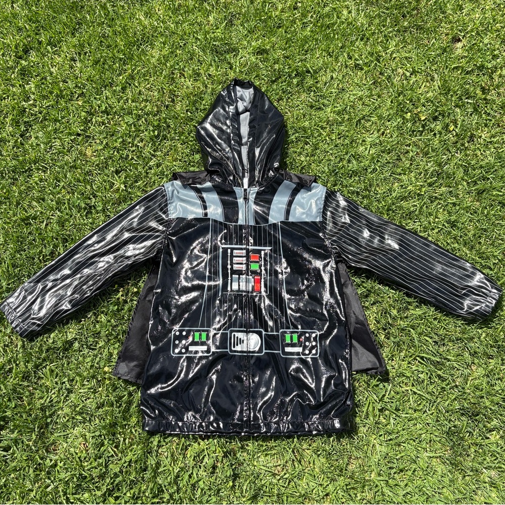 Disney Store Deluxe Caped Darth Vader Jacket Star Wars Kids Coat Hooded